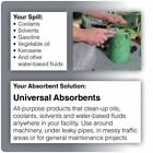 Brady Gp200 Sorbents  44 Gal  15 In X 19 In  Universal  Gray  Polypropylene