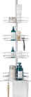 Maximize Bathroom Space With Our Tension Pole Shower Caddy 60 To 97 Inch  Chrome