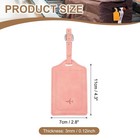 Suitcase Tags  Pink Leather Tags With Private Protection  1 Pcs