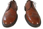 Johnston   Murphy Aristocraft Mens Brown Longwing Dress Shoes 9d Usa