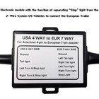 Usa To European Trailer Light Converter Us 4 Way Flat To Eu 7 Round Connector