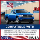 One Piece Molded Dash Cover Cap Compatible With 2007-2013 Silverado Sierra W Dua