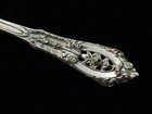 Wallace Sterling Flatware  Rose Point  Iced Tea Spoon  7 1 2 Inches