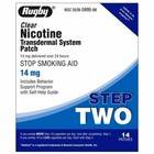 Rugby Clear Nicotine Transdermal System Patch Step Two - 14mg New