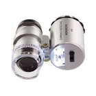 60x Magnifying Loupe Jewelry Jewelers Pocket Magnifier Loop Eye Glass Led Light
