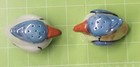 Vintage Ceramic Tropical Bird Toocan parrot Salt    Pepper Shakers Set