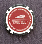 Indian Motorcycle Daytona Beach Bike Week 2026 Poker Chip Blk white