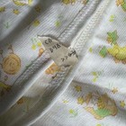 Vintage Carter s Baby Receiving Blanket White Yellow Green Nursery Rhymes Usa