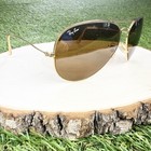 Vintage Ray-ban Usa Sunglasses Bausch   Lomb Gold Aviators B l 62-14 With Case