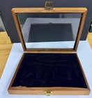 Wood Display Case 9 X 12 X 2 For Arrowheads Knives Collectibles Coins Jewelry