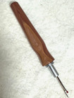 Hand Carved  Beautiful Cedar Wood Seam Ripper Sewing Tool Brushed Satin