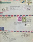 Lebanon 1950 70 Large Collection Of 16 Commercial Air Mail Covers