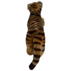Vintage Steiff Tiger Germany Laying Down Striped Mohair Lacks Ids Small Size 8 
