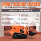 13 5hp Mini Skid Steer Loader Hydraulic Tracked Loader With Gas Engine Epa usa