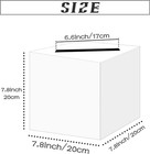 4 Pack White Money Box Card Box Holder For Wedding Party Birthday Baby Shower Br