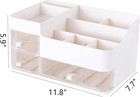 Clear Multi-drawer Cosmetic Organizer For Vanity Skincare Jewelry Nail Supplies