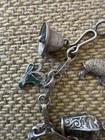 Vintage 800 Silver German Begging Charm Bracelet 14 Small  Antique Some Rare