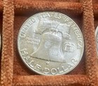 1956 Franklin Half Dollar   Blazing Luster   Original Uncirculated Surfaces