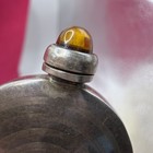 Vintage Sterling Silver Ormex Mexico Perfume Snuff Bottle Orange Top 925