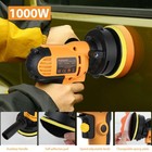 1000w Car Polisher Buffer Sander Polishing Machine Kit Waxing With 5  Pad Bonnet