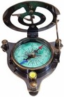 Maritime Treasures Vintage Brass Surveyor Compass With Clinometer   Sighting