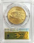 1908 Nm Gold  20 Dollar St  Gaudens Double Eagle Gold Label Pcgs Ms 64