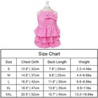 Chihuahua Yorkie Clothes Girl dog Dresses For Small Dogs Girl Xx-large Pink