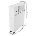 Bathroom Low Cabinet Narrow Slim Storage Tower Table Box With 2 Drawers   Wheels