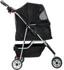 Pet Stroller Jogger Cat Dog Cage 3 Wheels Stroller Travel Folding Carrier Stroll