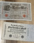 Lot Of Five  5   German Mark Banknotes 100  Years Old