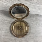 Vintage Stratton Compact Cobalt Blue Enamel W  Gold Courting Couple