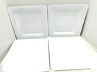 4 Carlisle 4440002 12  Wide Rim Square Designer displayware White Melamine Plate