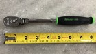 New Snap-on Green 1 4  Drive Soft Grip Long Flex Head Ratchet Thlf72g