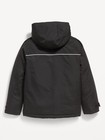 Old Navy 3x1 Snow Jacket Coat Full Zip Boys Size S Black Lightweight   New