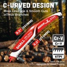 Shall 5-pack 9 5 - 12 -15 japanese Teeth Reciprocating Saw Blades arc Edge 6tpi