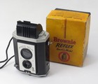 Vintage Kodak Brownie Reflex Synchro Model Tlr Twin Lens Camera In Original Box