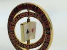 Triple Aces Spinning Spinner Suited Card Guard Poker Hand Protector Metal New