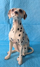 Monrovia Hagen Renaker Sitting Spooky Dalmatian Dog With Original 1954 Name Tag