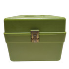 Exc   Vintage Avocado Green Wilson Wil-hold Sewing Pattern Craft Storage Box