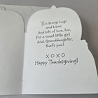 Vintage Thanksgiving Card For Granddaughter Cute Gray Squirrel With Pumpkins