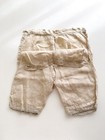 Antique 1900s Boys Linen Cotton Shorts Undergarments With Side Buttons