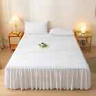 Solid Color Bed Skirt Four Corners With Elastic Band Skirts  without Pillowcase 