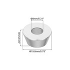 20pcs M8 Cone Cup Washers Anodized Aluminum Gaskets For Screw Rc Silver Tone