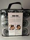 Unopened Swissco Pro Self Grip Hair Rollers 36 Count 4 Sizes Clear Zipper Case
