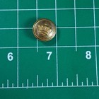 Vintage Brass Victorian Crown Round Peacoat Button