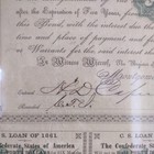 Confederate States Of America - Framed  1 000 Partial Bond - Framed