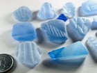 Rare Aqua Blue Genuine Surf Tumbled Sea Glass  Various Pattern