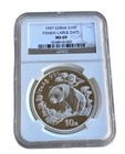 1993 China 10 Yuan Panda Silver 1oz Large Date Ngc Ms 69