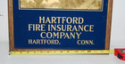 Antique Advertising Hartford Fire Insurance Co  Hartford Conn Wood Framed 21 x15