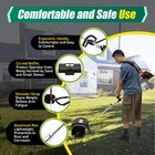 Gas Power Nylon Brush Broom Sweeper For Artificial Grass Driveway Turf Snow Us